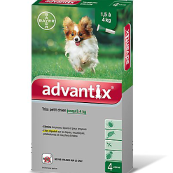Bayer Pipettes Antiparasitaires Advantix -Animalerie Boutique 11181