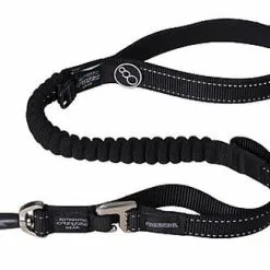 Rogz - Laisse Control Lead Anti-choc Pour Chien - Noir