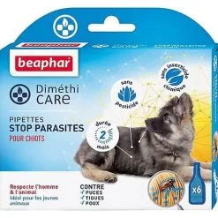 DiméthiCARE - Pipettes STOP Parasites Pour Chiot - 6x1,5ml