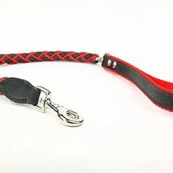 Yogipet - Laisse En Cuir Tressé 120cm Pour Chien - Rouge