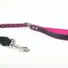 Yogipet - Laisse En Cuir Tressé 120cm Pour Chien - Noir/Rose -Animalerie Boutique 41885