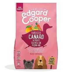 Edgard & Cooper - Croquettes Naturelles Sans Céréales Canard Et Poulet Frais Pour Chiot - 12Kg
