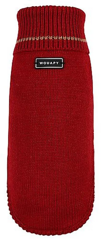Wouapy - Pull Basic Rouge Pour Chien - T24 3 Wouapy - Pull Basic Rouge Pour Chien - T24