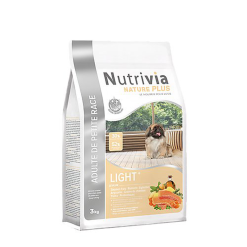 Nutrivia Nature Plus - Croquettes Naturelles Light Au Saumon Frais Pour Chien Adulte De Petite Race - 3Kg