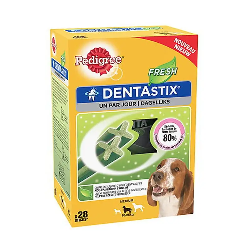Pedigree - Friandises Dentastix Fresh Pour Chien De Moyenne Taille - X28 2 Pedigree - Friandises Dentastix Fresh Pour Chien De Moyenne Taille - X28