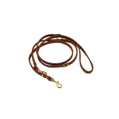 Comme Un Roi - Laisse Cuir Ajustable So Chic Caramel Pour Chien - 200cm