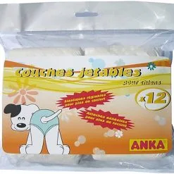 Anka - Lot De 12 Couches Culotte Pour Chiot