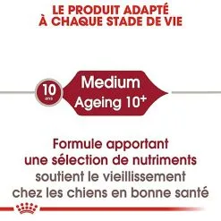 Royal Canin - Croquettes Medium Ageing 10+ Pour Chien Senior - 3Kg -Animalerie Boutique 67943