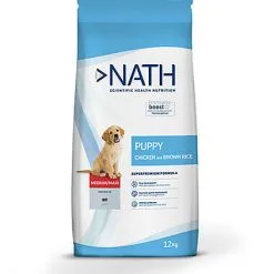 Nath - Croquettes Medium/Maxi Puppy Au Poulet Pour Chiot - 12Kg