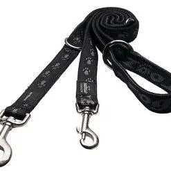 Rogz - Laisse Alpinist Multiple Noir Pour Chien - 180x2,5cm