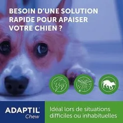 Adaptil - Bouchées Moelleuses D'Appaisement Adaptil Chew Pour Chiens - X30 -Animalerie Boutique 75215