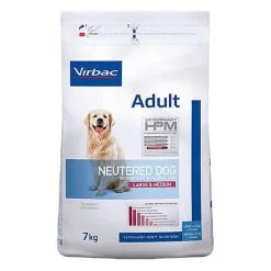 Virbac - Croquettes Veterinary HPM Adult Neutered Large & Medium Dog Pour Chien - 7Kg