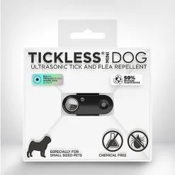 Tickless - Répulsif Antiparasitaire Mini Dog Ultrason Rechargeable Pour Chiens - Noir